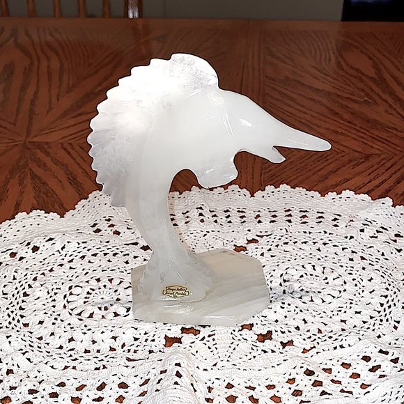 Onyx Tellez Swordfish Sculpture by Tecali Pueblo - Picture 4 of 11